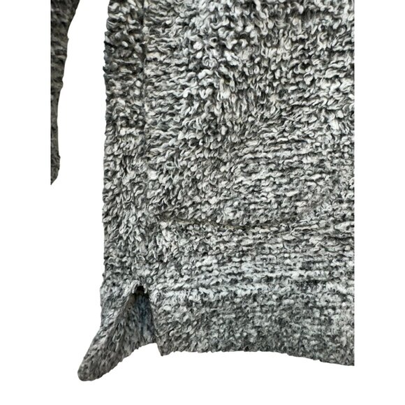 Soft Surroundings Womens Sherpa Pullover Jacket Medium Gray Pockets - Picture 5 of 12